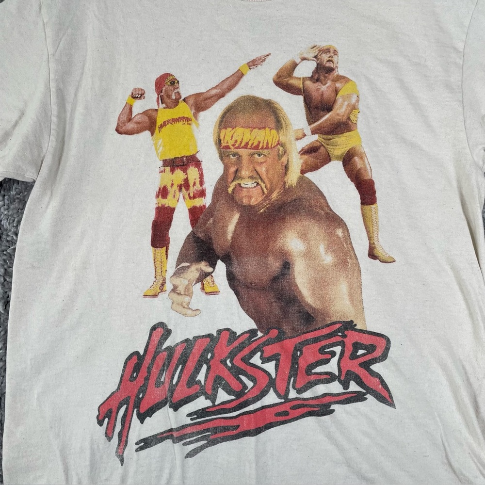 WWE HULK HOGAN HULKSTER T-SHIRT MEN’S MEDIUM SHORT SLEEVE AUTHENTIC GRAPHIC TEE
